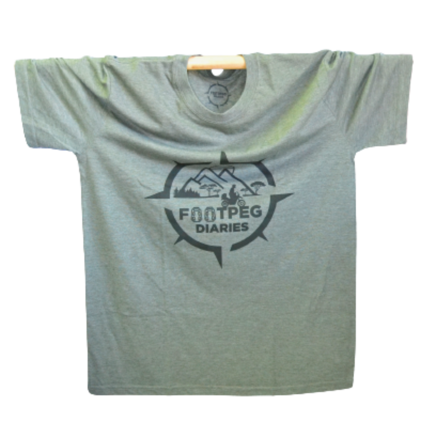 Footpeg Diaries T-shirt  - Cargo Green