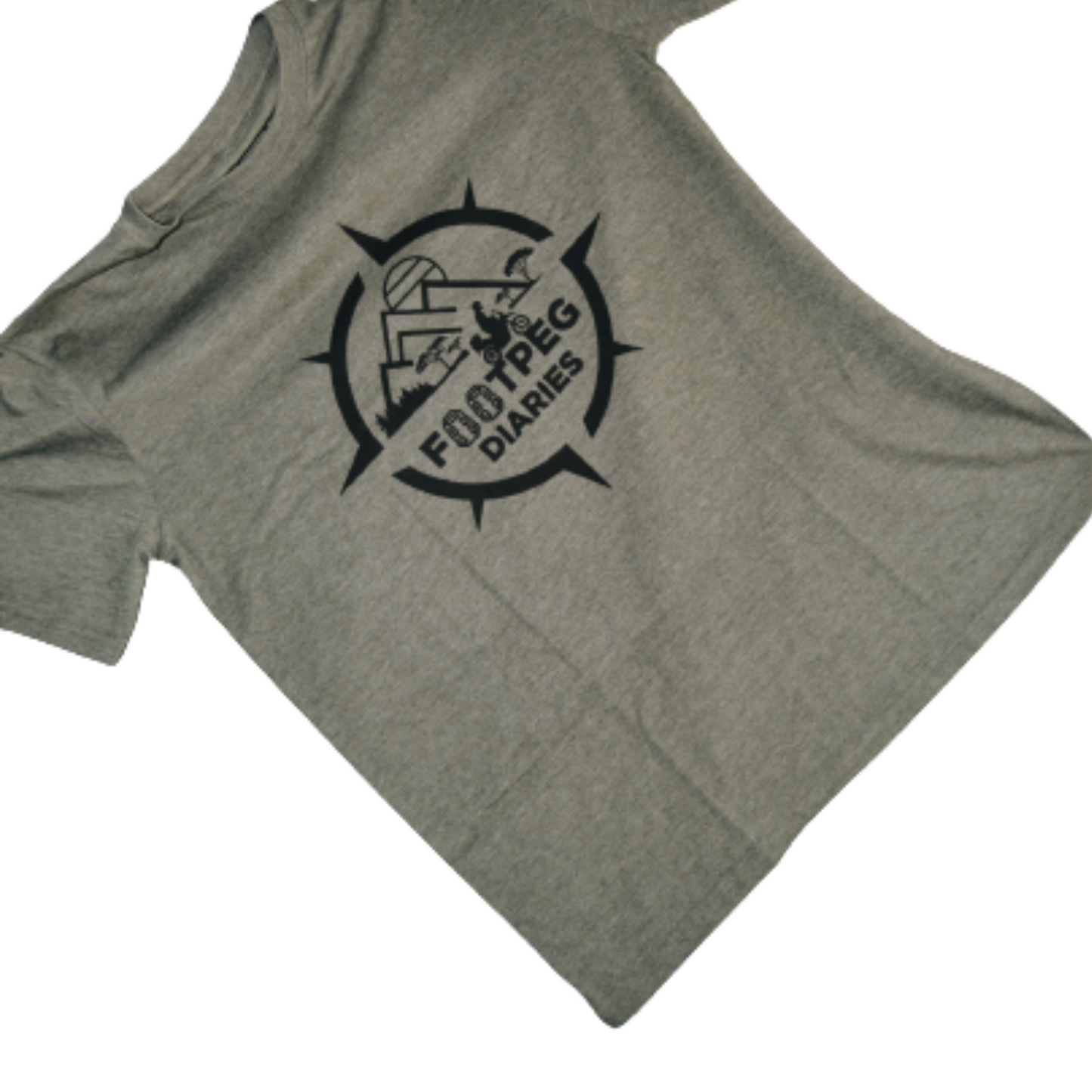 Footpeg Diaries T-shirt  - Cargo Green