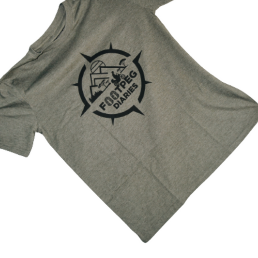 Footpeg Diaries T-shirt  - Cargo Green