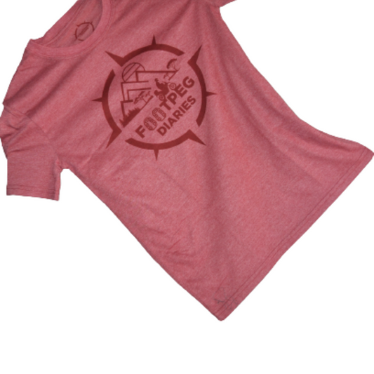 Footpeg Diaries T-shirt  - Pink
