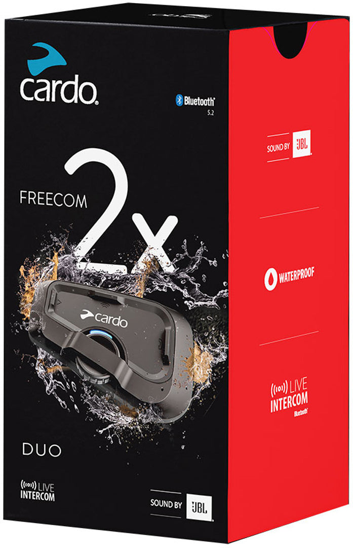 Cardo Freecom 2x Duo Communication System Double Pack