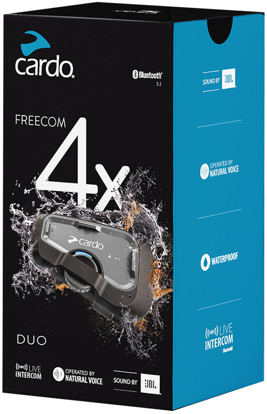Cardo Freecom 4x Duo Communication System Double Pack
