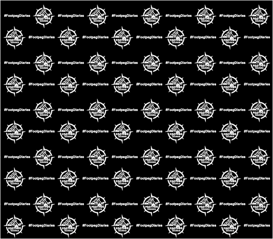 Footpeg Diaries Buff (White on Black)