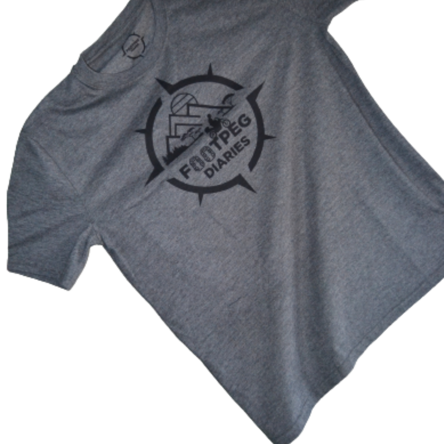 Footpeg Diaries T-shirt  - Charcoal Grey