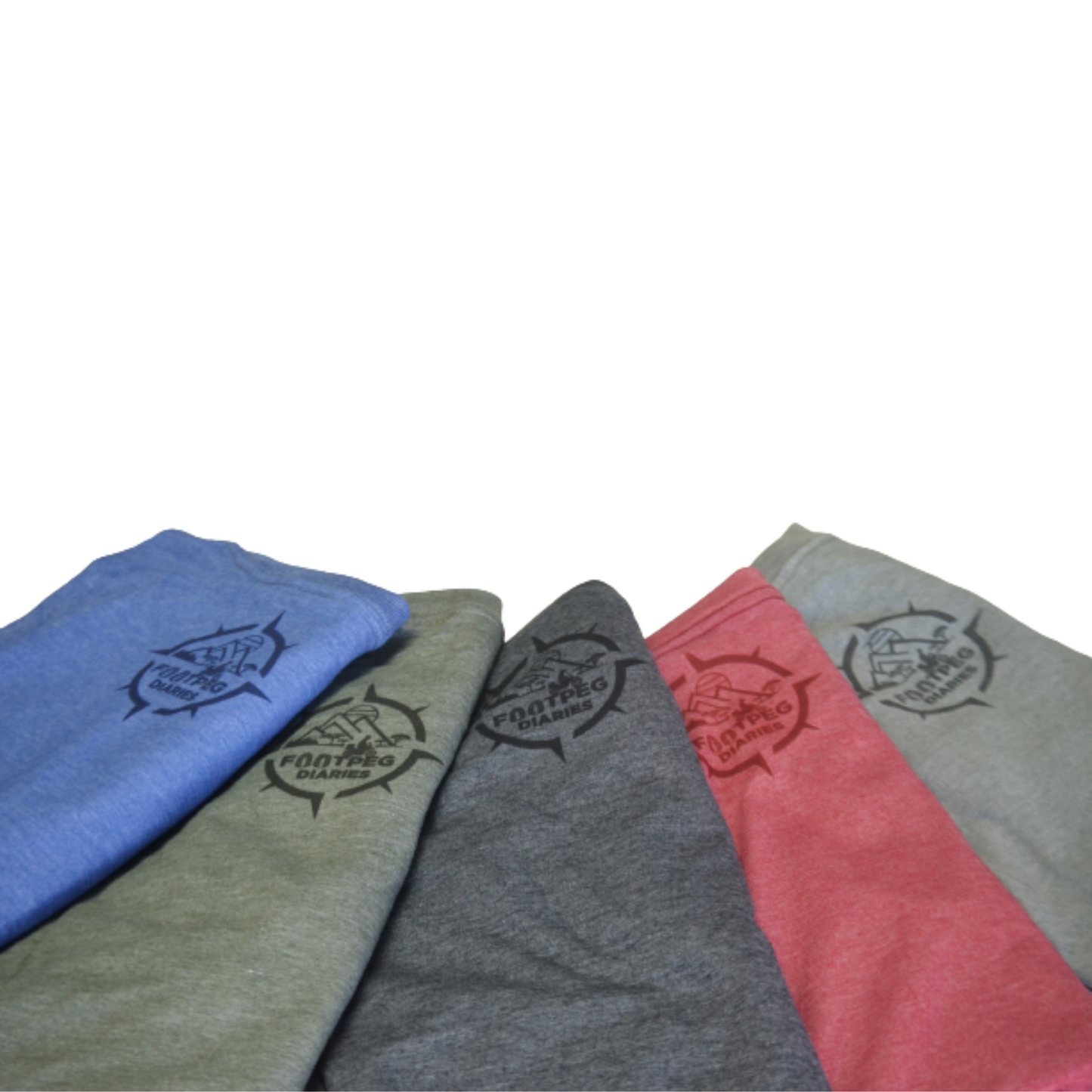 Footpeg Diaries T-shirt  - Red/Pink