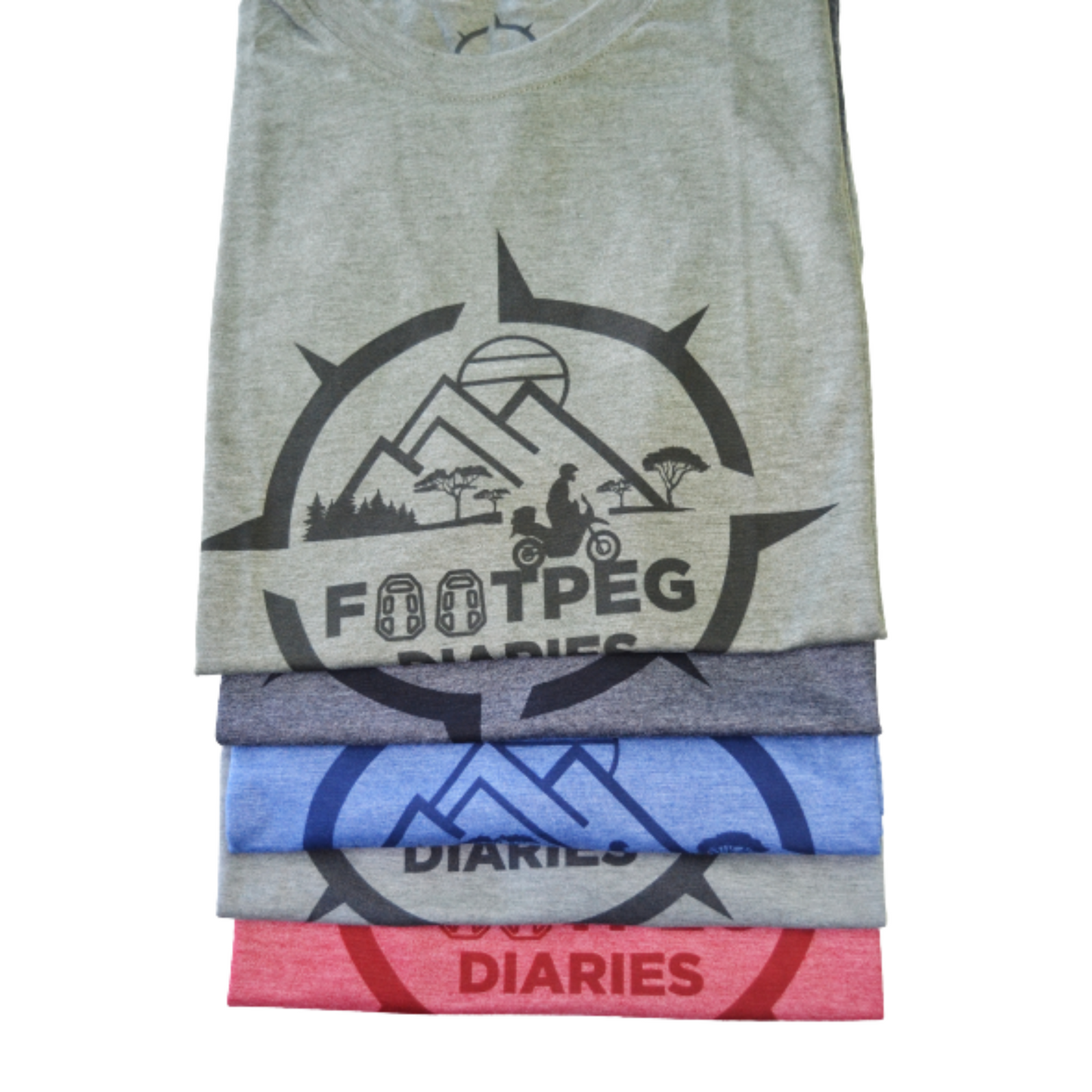 Footpeg Diaries T-shirt  - Light Grey
