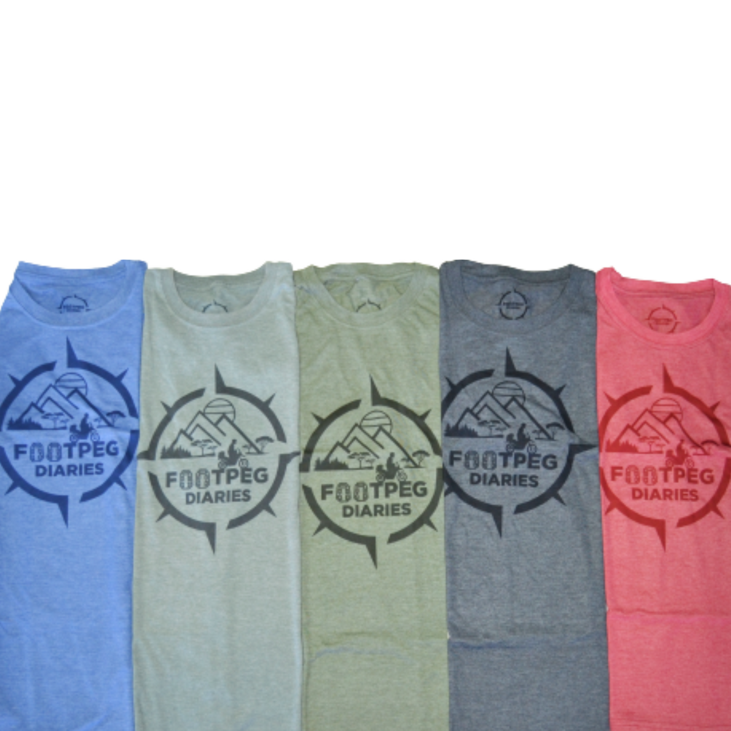 Footpeg Diaries T-shirt  - Red/Pink