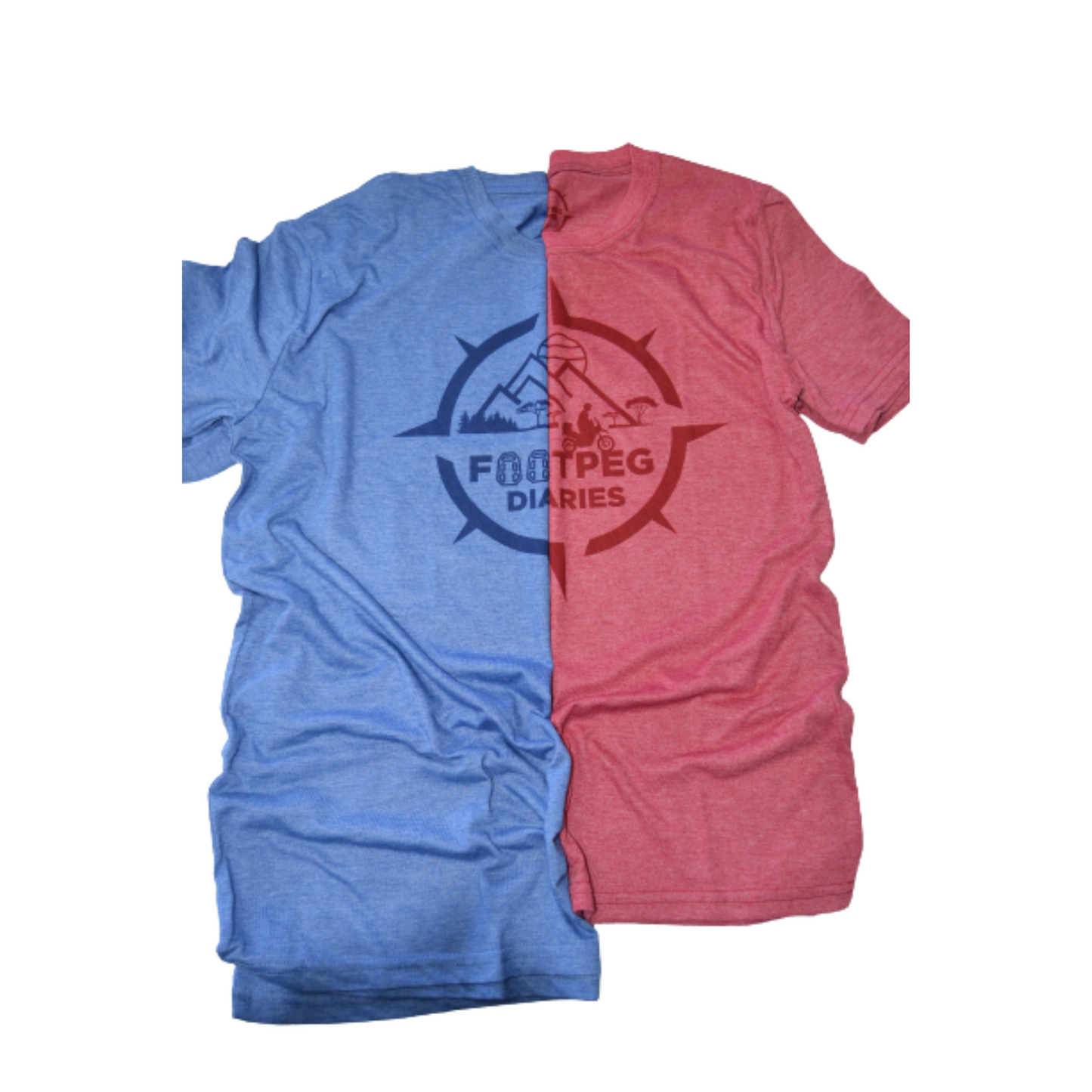 Footpeg Diaries T-shirt  - Red/Pink