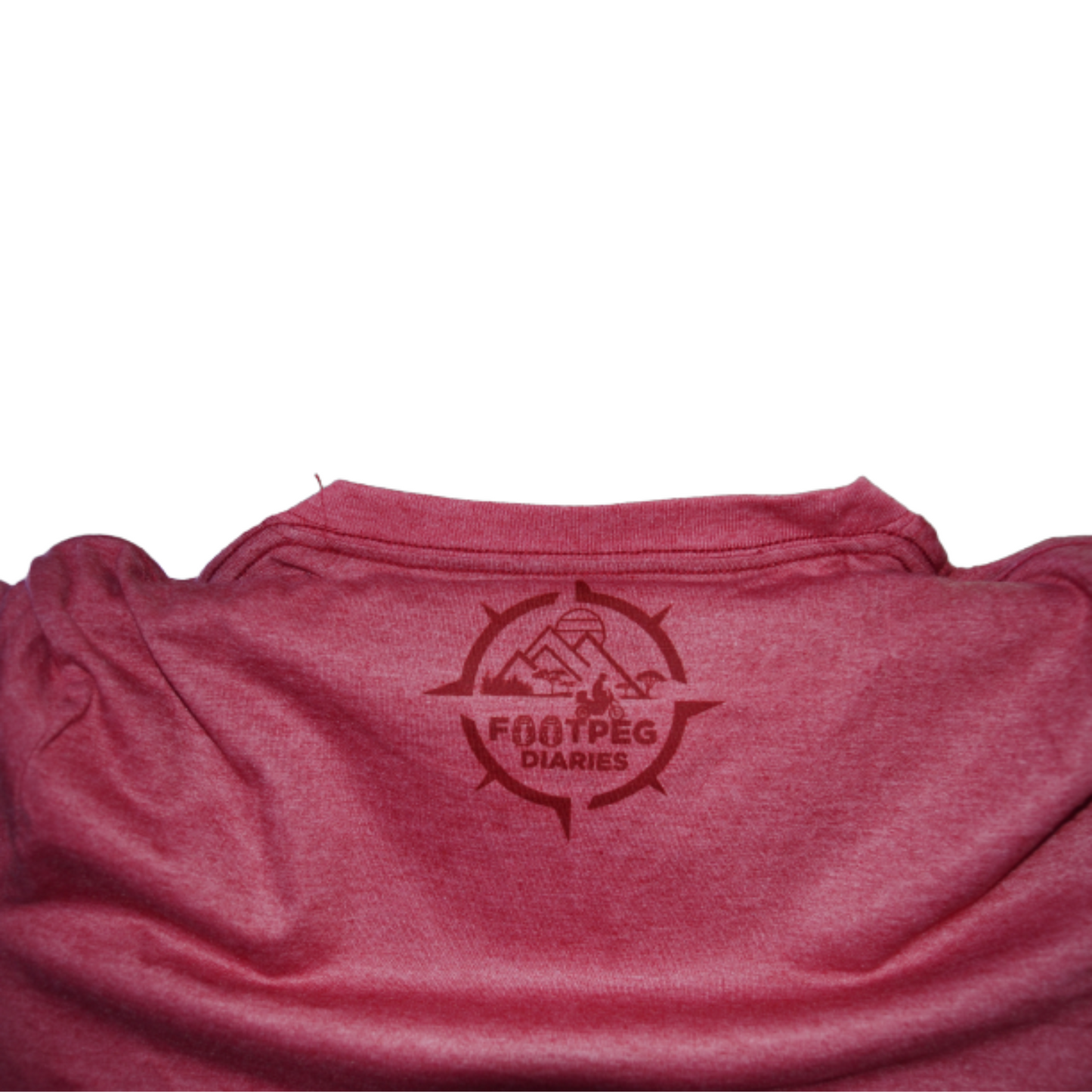 Footpeg Diaries T-shirt  - Red/Pink